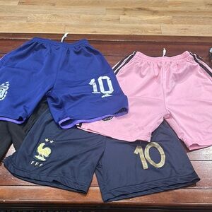 Adidas Kids Shorts Set - Blue, Pink, Black